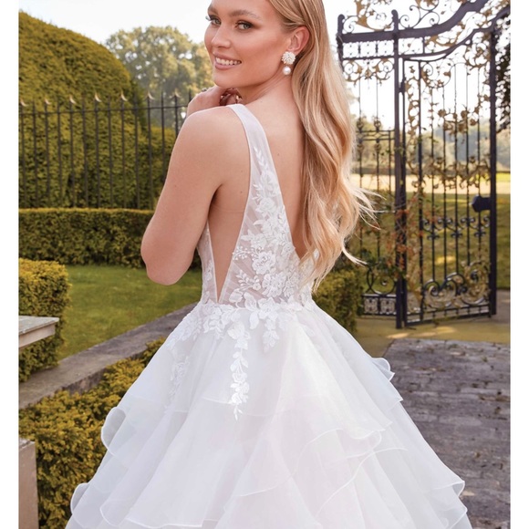 Wedding Gown:  Justin Alexander Serenity Collection Size 12 - Picture 7 of 8